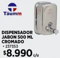 Construmart Täumm dispensador jabon cromado oferta