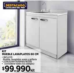 Construmart Kit mueble lavaplatos oferta