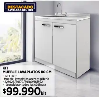 Construmart Kit mueble lavaplatos oferta
