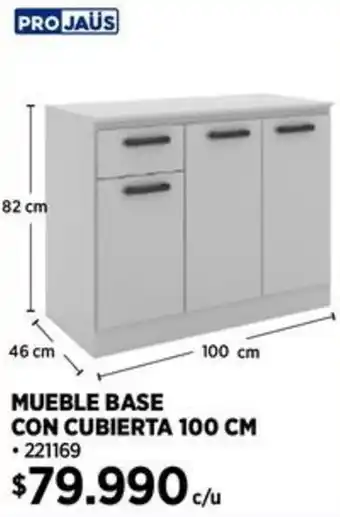 Construmart Projaüs mueble base con cubierta oferta