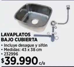 Construmart Lavaplatos bajo cubierta oferta
