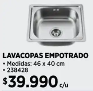 Construmart Lavacopas empotrado oferta