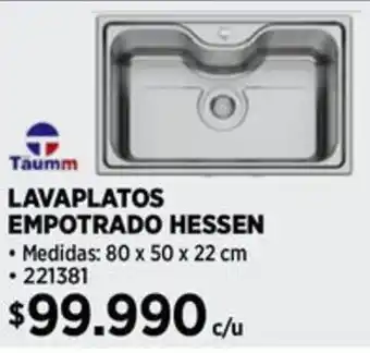 Construmart Taumm lavaplatos empotrado hessen oferta