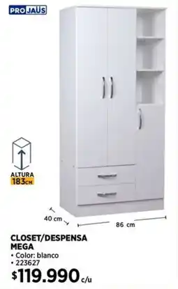Construmart Projaüs closet/despensa mega oferta