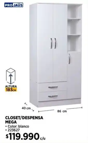 Construmart Projaüs closet/despensa mega oferta