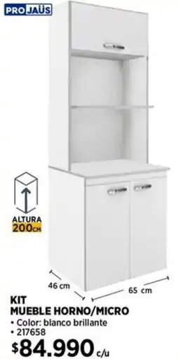 Construmart Projaüs kit mueble horno/micro oferta