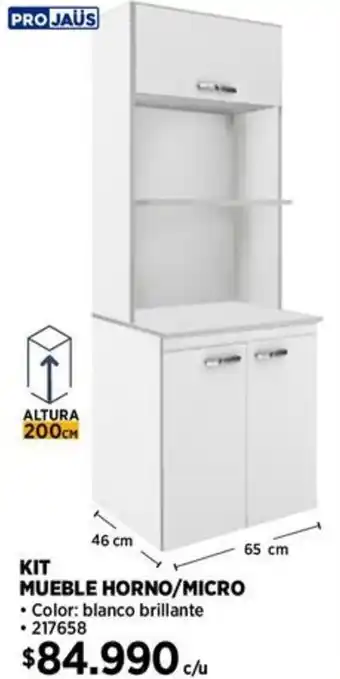 Construmart Projaüs kit mueble horno/micro oferta