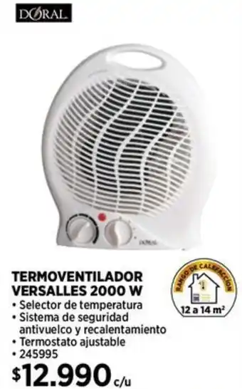 Construmart Doral termoventilador versalles oferta