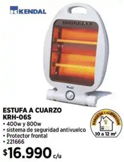 Construmart Kendal estufa a cuarzo oferta