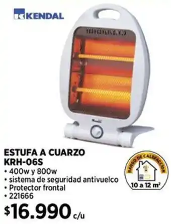 Construmart Kendal estufa a cuarzo oferta