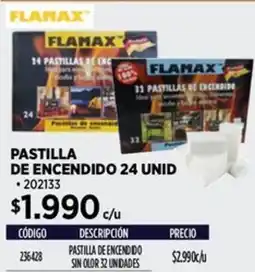 Construmart Flamax pastilla de encendido oferta