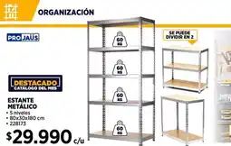 Construmart Projaüs estante metálico oferta