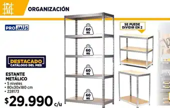 Construmart Projaüs estante metálico oferta