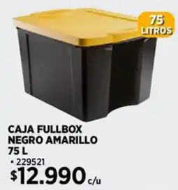 Construmart Caja fullbox negro amarillo oferta