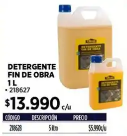 Construmart Fin de obra detergente oferta