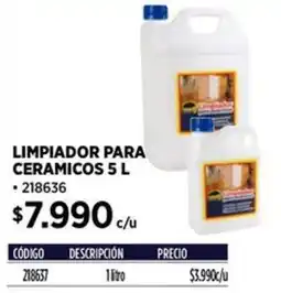 Construmart Limpiador para ceramicos oferta