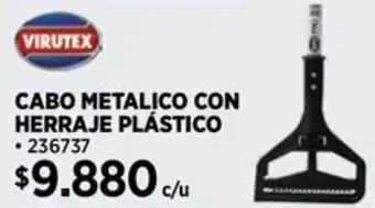 Construmart Virutex cabo metalico con herraje plástico oferta