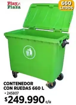 Construmart Contenedor con ruedas 660 L oferta