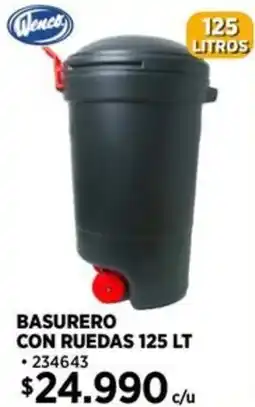 Construmart Basurero con ruedas 125 L oferta