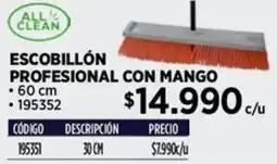 Construmart All clean escobillón profesional con mango oferta