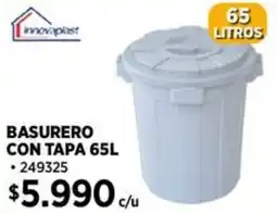 Construmart Basurero con tapa oferta