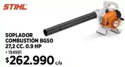 Construmart Stihl soplador combustión BG50 oferta