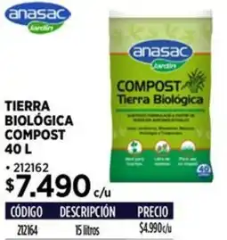 Construmart Anasac jardin tierra biológica compost oferta