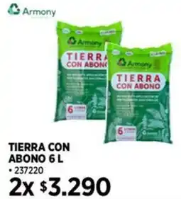 Construmart Armony tierra con abono oferta
