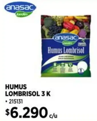 Construmart Anasac jardin humus lombrisol 3 K oferta