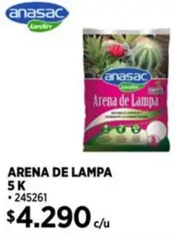 Construmart Anasac jardin arena de lampa 5 K oferta