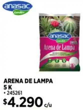 Construmart Anasac jardin arena de lampa 5 K oferta