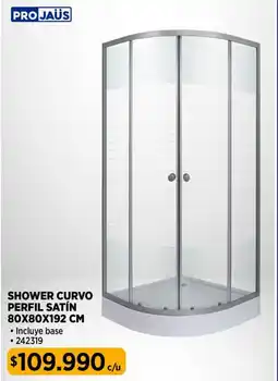 Construmart Projaüs shower curvo perfil satín oferta