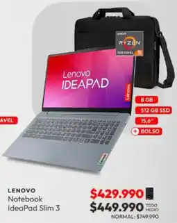 La Polar Lenovo notebook ideapad slim 3 oferta