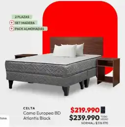 La Polar Celta cama europea BD atlantis black oferta
