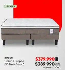 La Polar Rosen cama europea BD new style 6 oferta