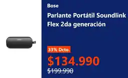 Entel Bose parlante portátil soundlink flex 2da generación oferta
