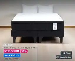 Foster ROSEN Cama Europea New Style 6 Plus oferta