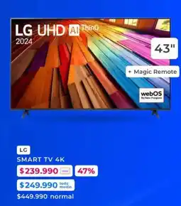 Foster LG SMART TV 4K 43" oferta