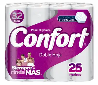 Papel higiénico doble hoja 32 rollos 25m