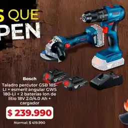 Easy Bosch taladro percutor gsb 185- li oferta