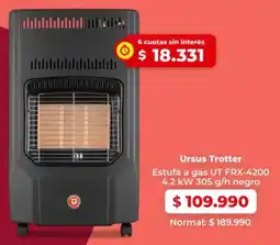 Easy Ursus trotter estufa a gas oferta
