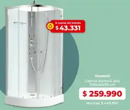 Easy Vessanti cabina ducha 6 jets oferta