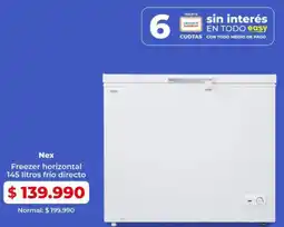 Easy Nex freezer horizontal oferta