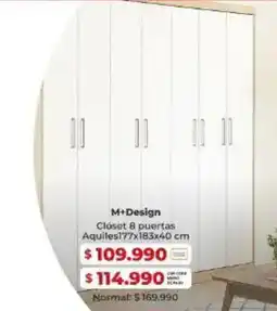 Easy M+design closet 8 puertas aquiles oferta