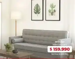 Easy M-design futón dani gris oferta