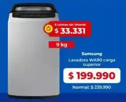Easy Samsung lavadora wa90 carga superior oferta