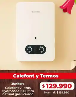 Easy Calefont y termos junkers oferta