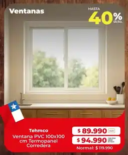Easy Tehmco ventana pvc termopanel corredera oferta