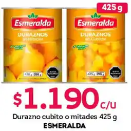 Tottus Esmeralda durazno cubito o mitades oferta