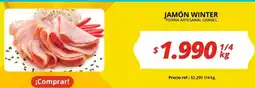 Unimarc Jamón winter pierna artesanal granel oferta